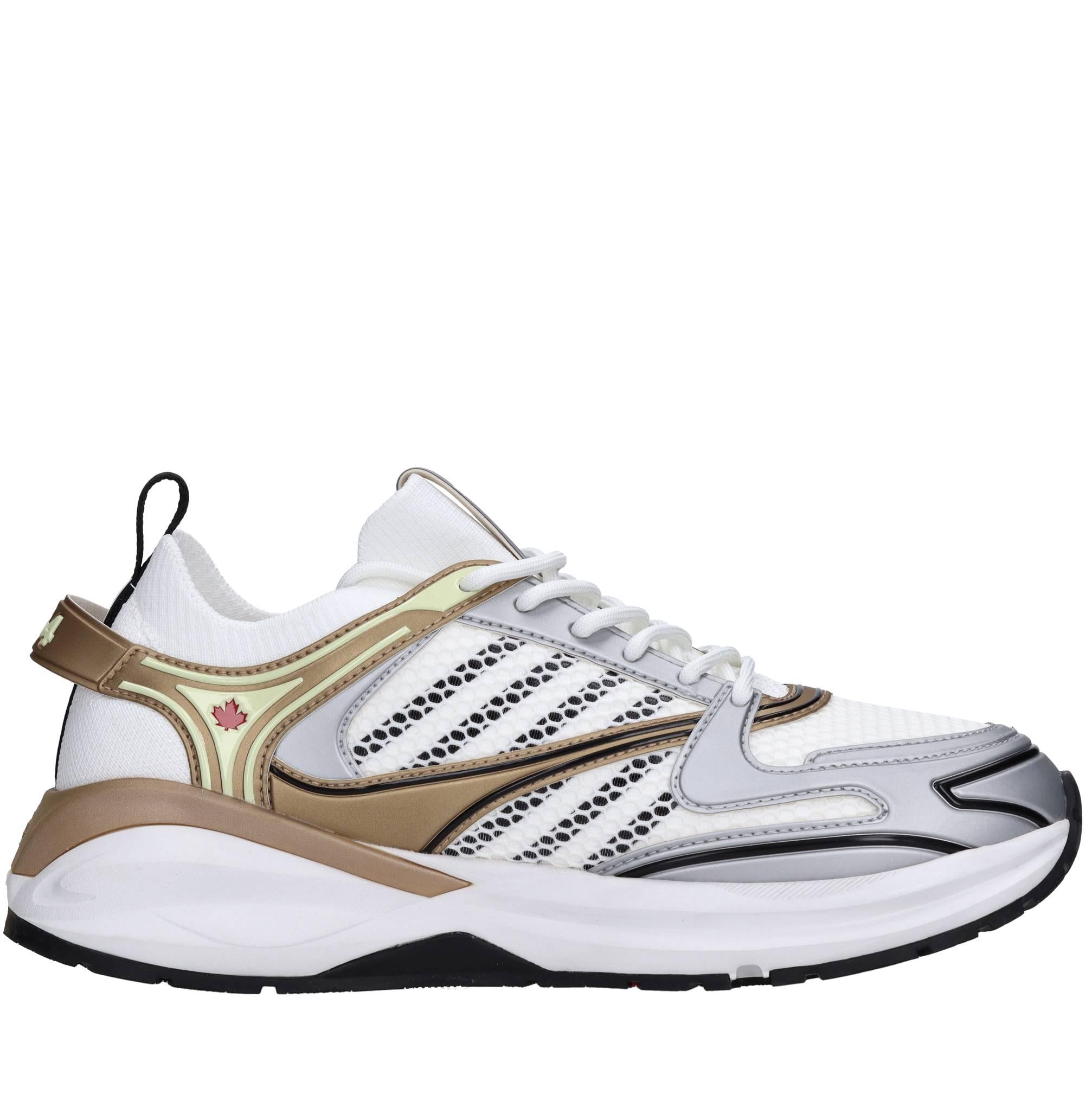 Sneakers in tessuto ed ecopelle 