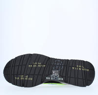 Sneakers in pelle tessuto e camoscio 