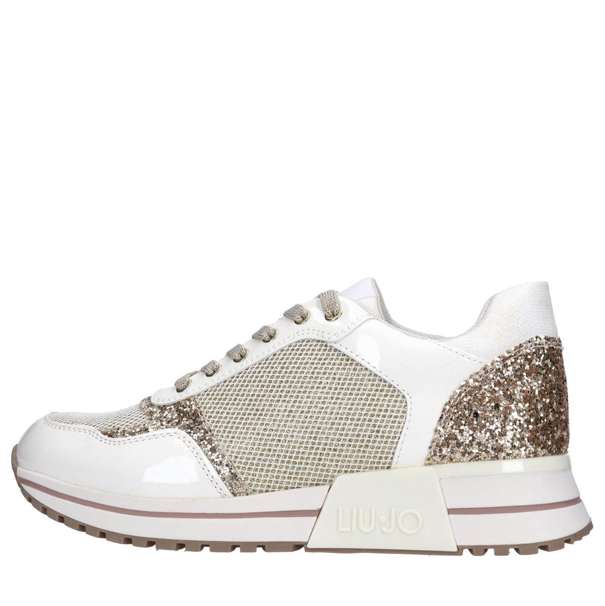 Sneakers in ecopelle e tessuto 