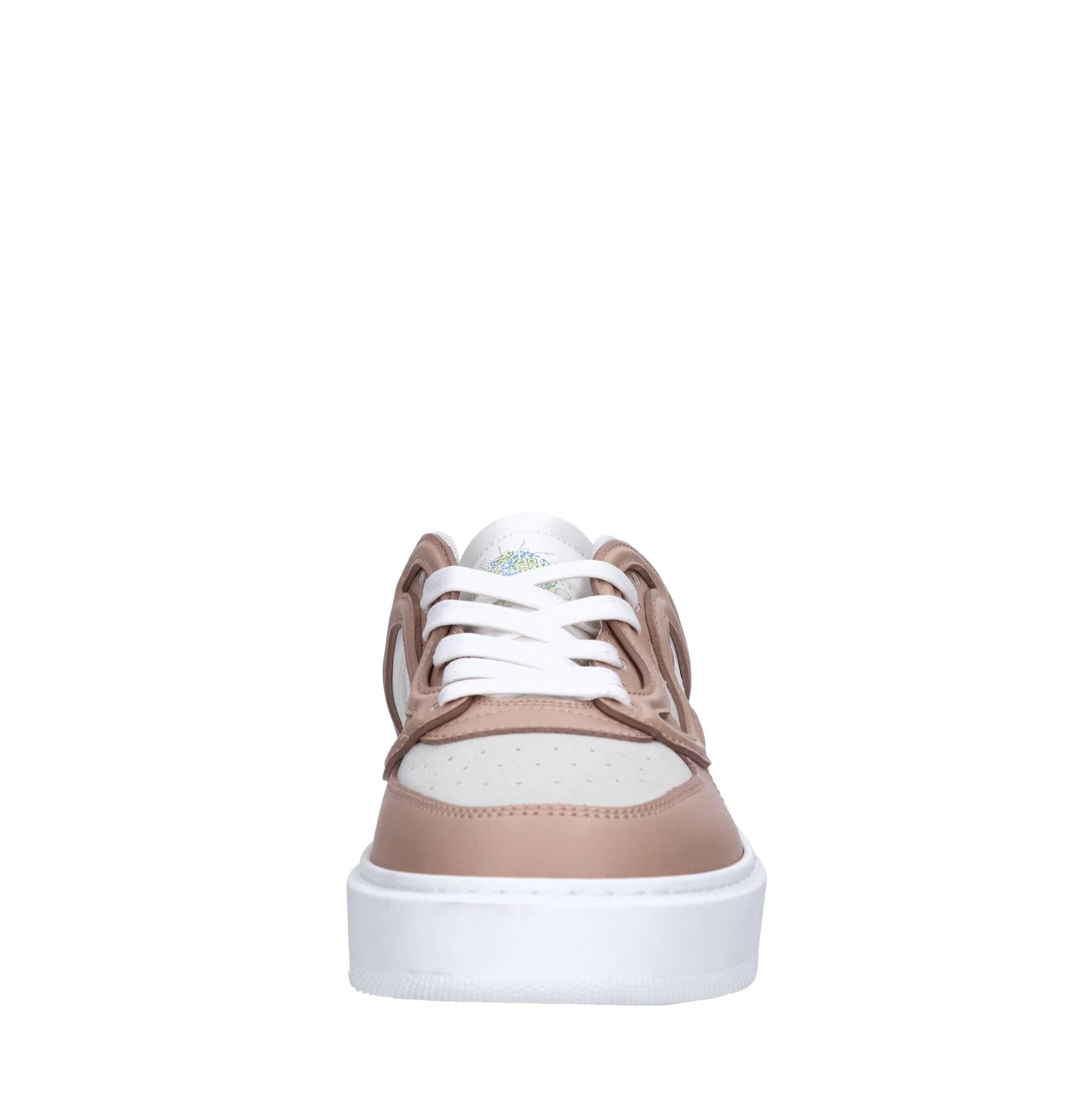 Sneakers in ecopelle e tessuto 