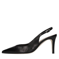 Décolleté slingback in pelle 