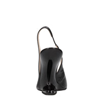 Décolleté slingback in pelle 