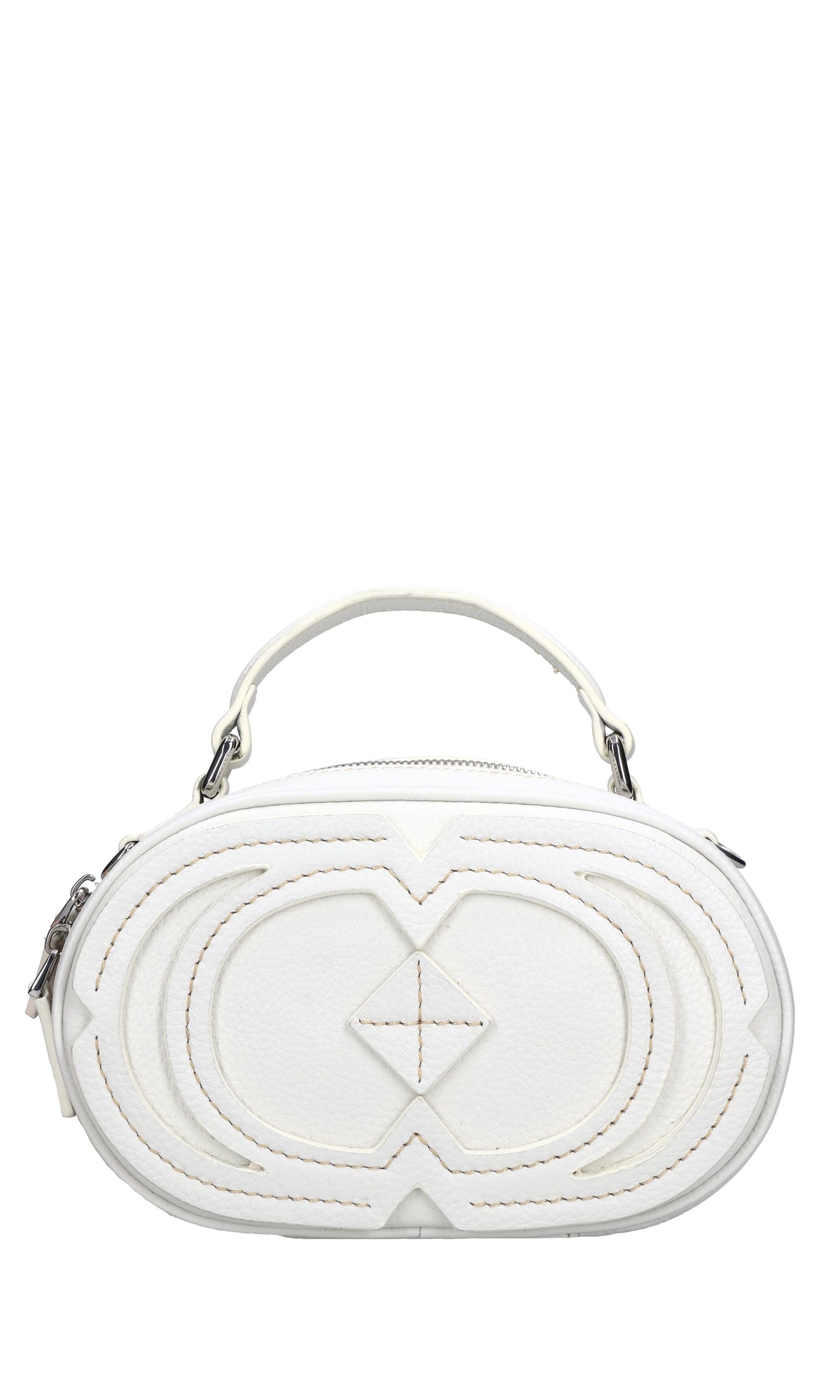 Borsa Navajo ovale in pelle 