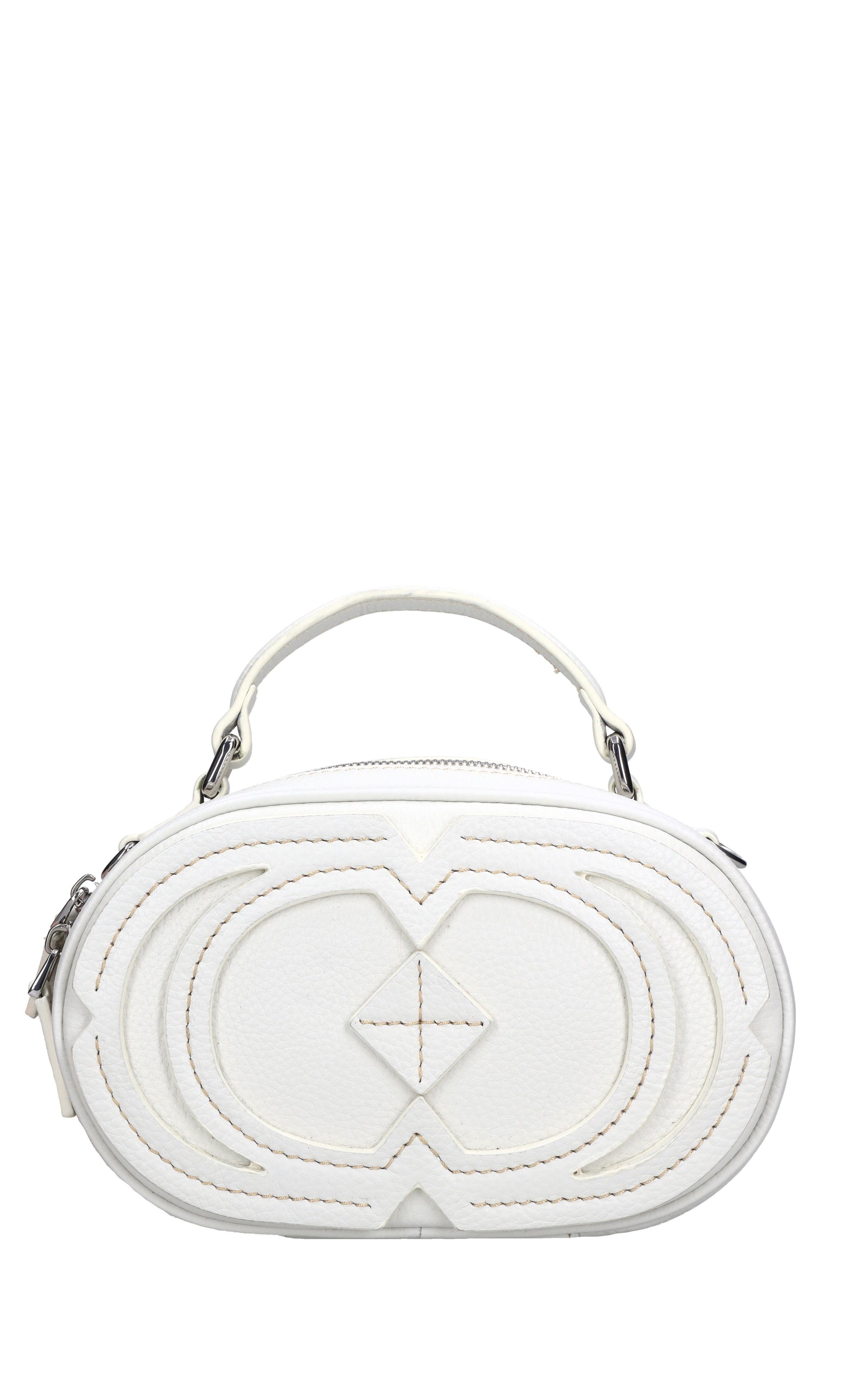 Borsa Navajo ovale in pelle 