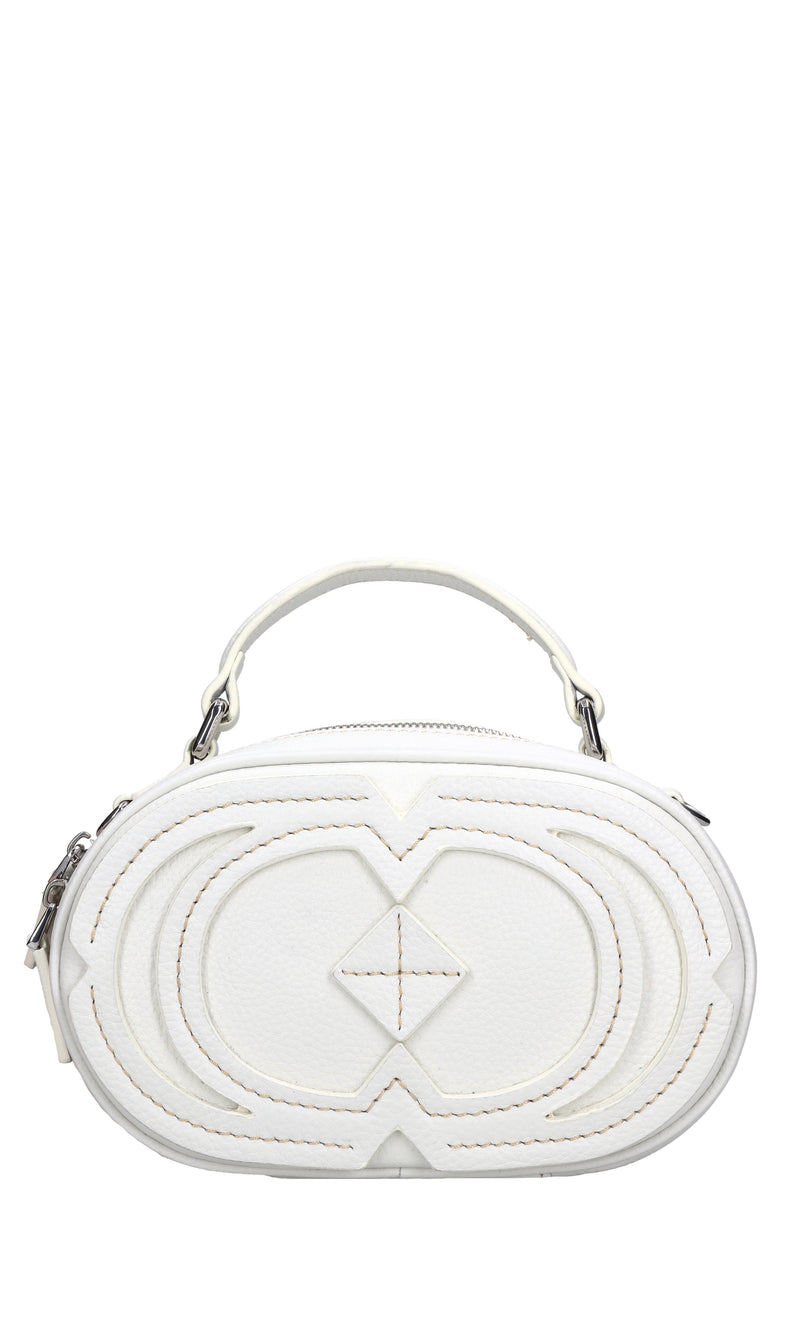 Borsa Navajo ovale in pelle 