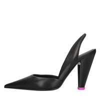 Décolléte slingback in pelle 