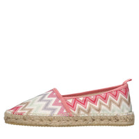 Espadrillas in tessuto zig zag 