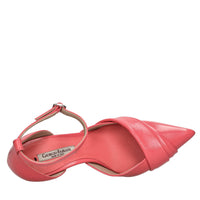 Décolleté slingback in pelle 
