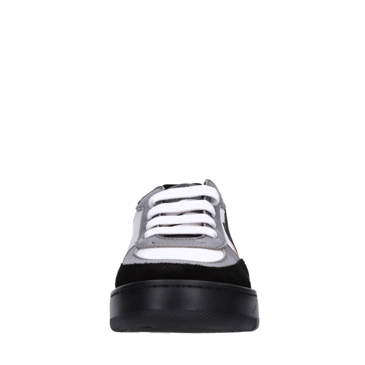 Sneakers in camoscio e tessuto 