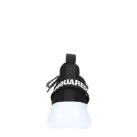 Sneakers in tessuto e pelle 