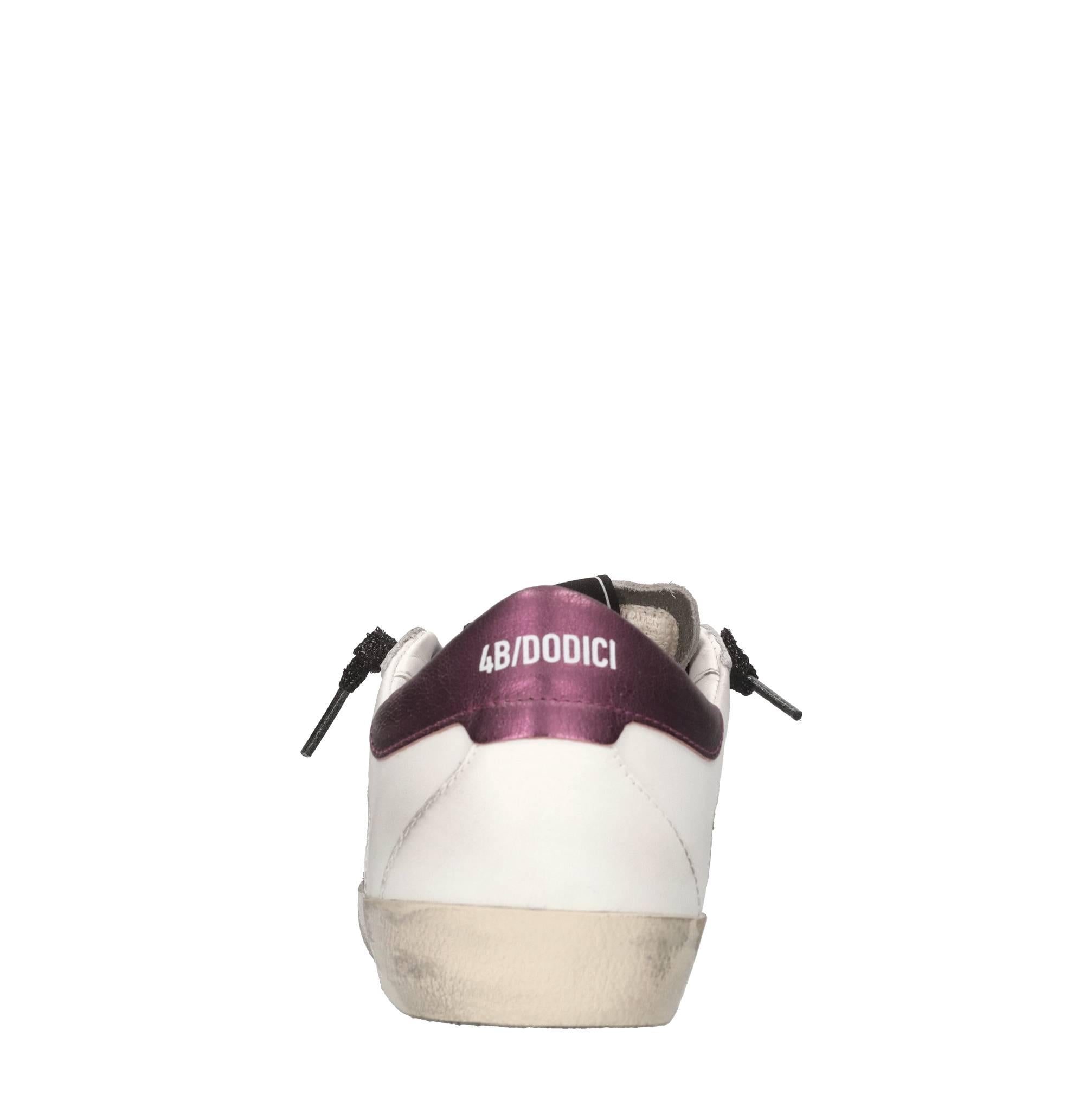 Sneakers in pelle e glitter 