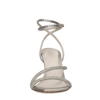Sandali in raso e strass 