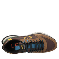 Sneakers modello Z44128 SUN68 in pelle scamosciata e tessuto traspirante 