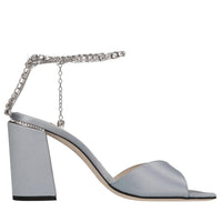 Sandali in raso e strass 