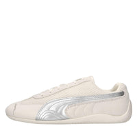 Sneakers in pelle, camoscio e tessuto 