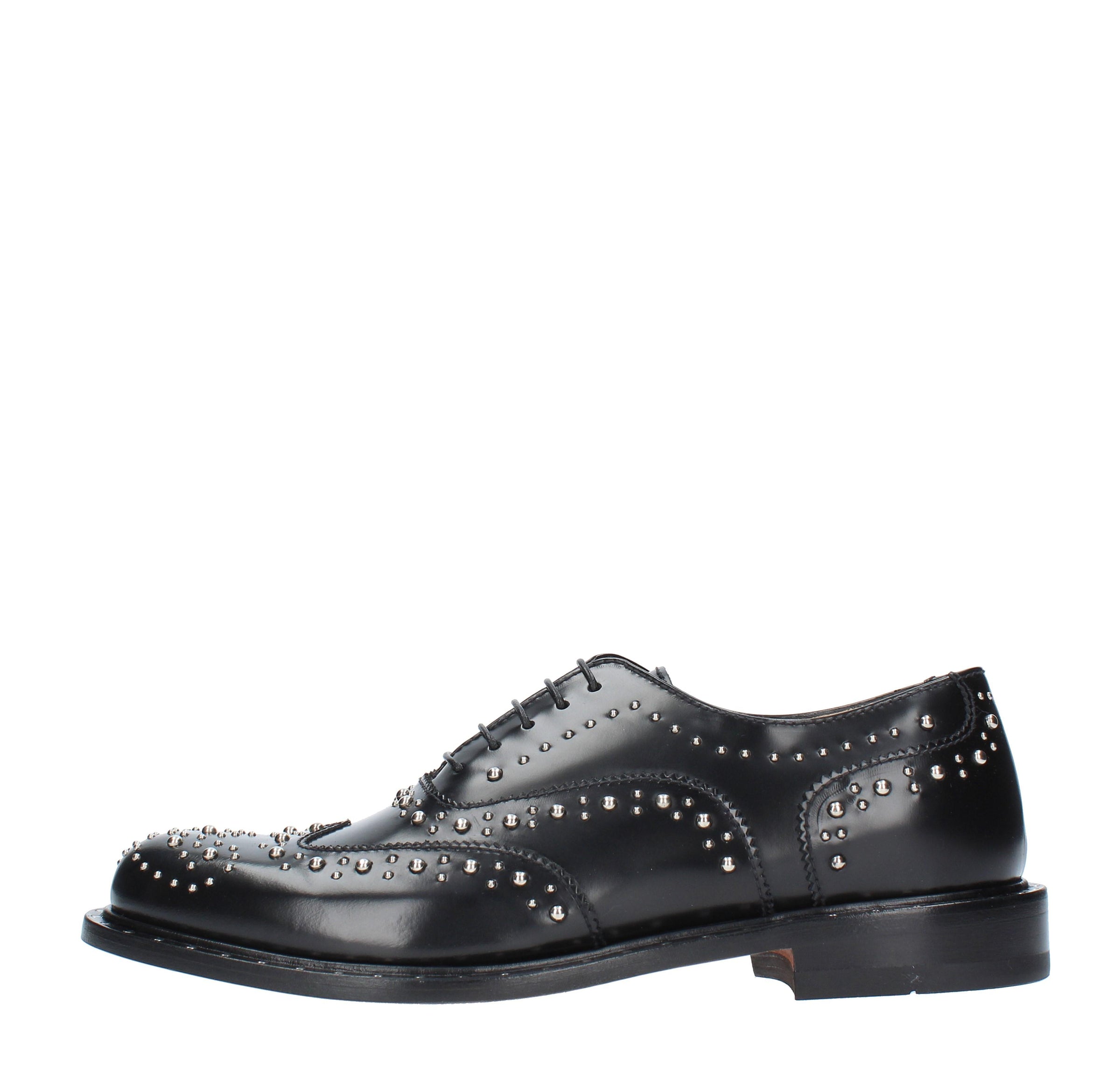 Stringate modello SIENA MILLE 885 in pelle e borchie 