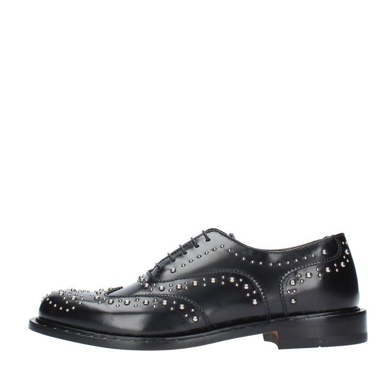 Stringate modello SIENA MILLE 885 in pelle e borchie 
