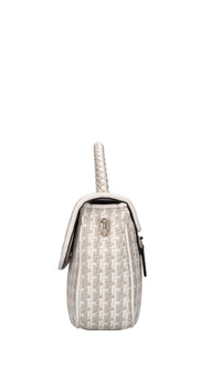 Borsa in ecopelle intrecciata 