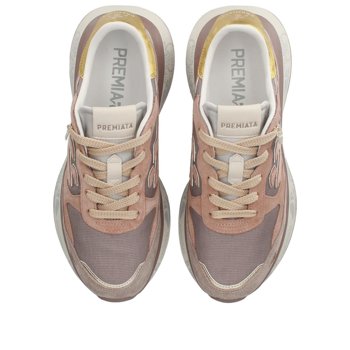 Sneakers Lauryn Var 7801 in pelle, ecopelle e tessuto 