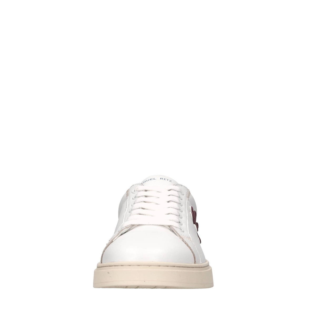 Sneakers in pelle e tessuto 