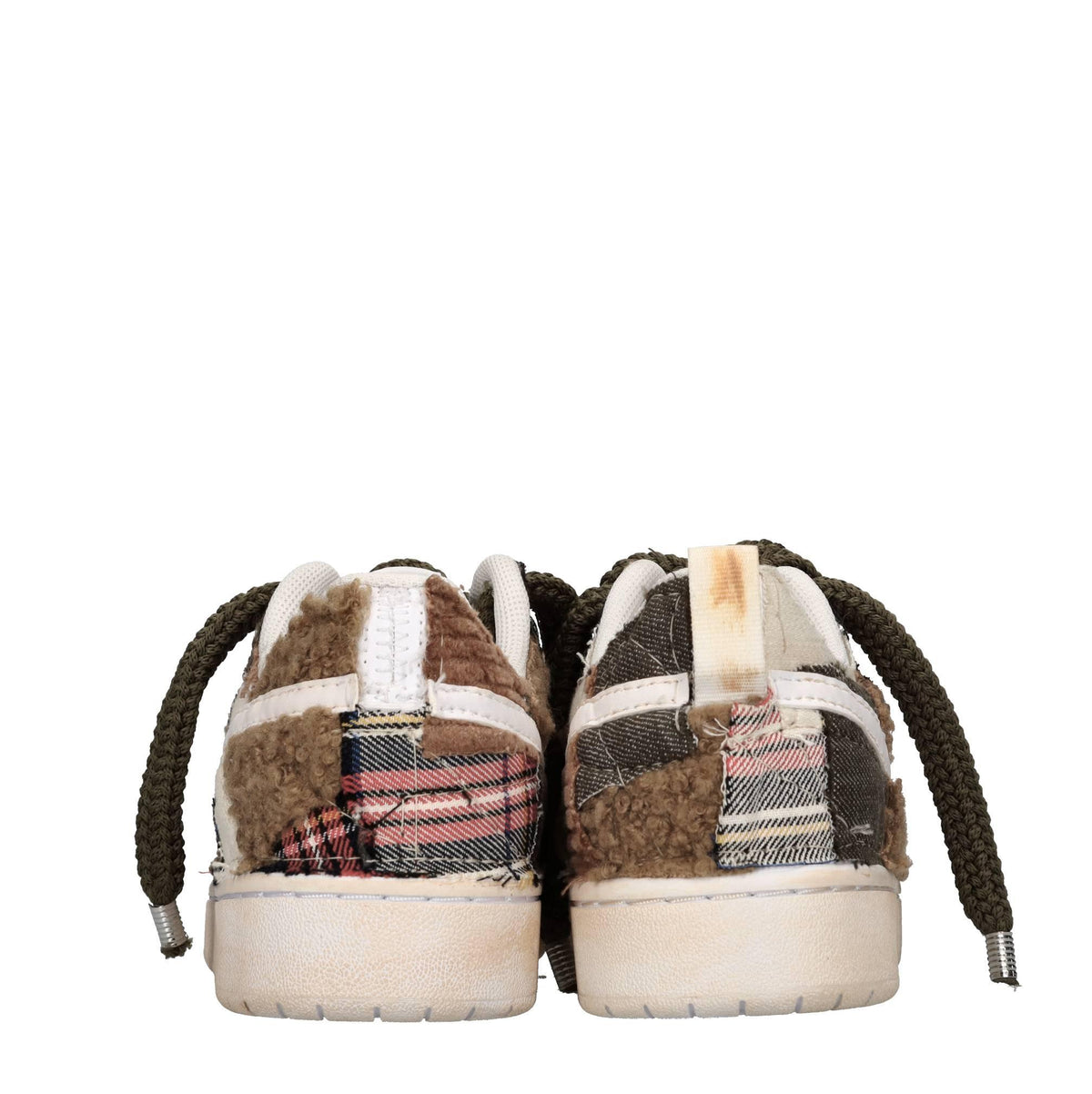 Sneakers in tessuto ed ecopelle 