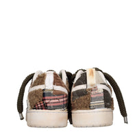 Sneakers in tessuto ed ecopelle 