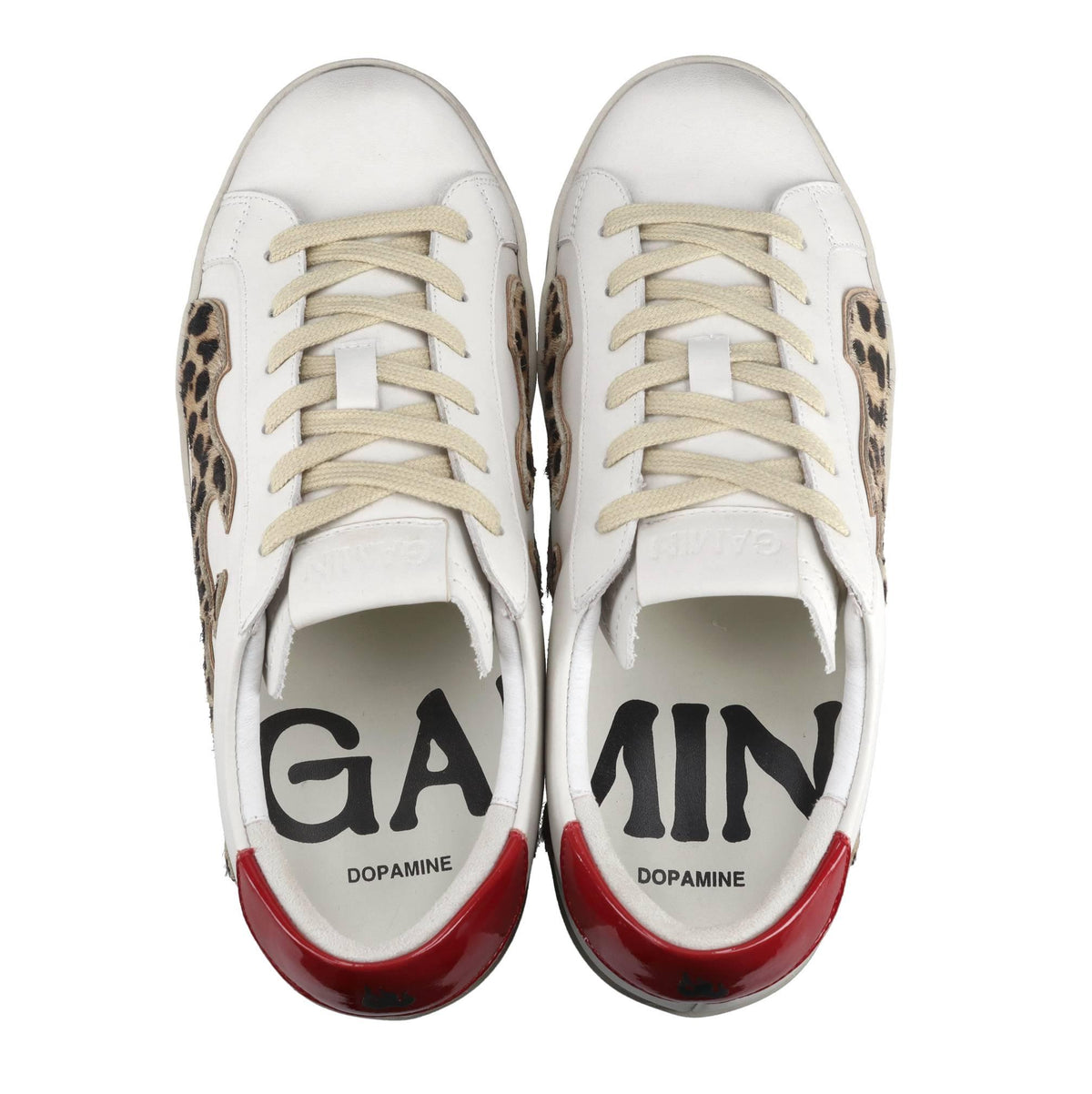 100136GM V25BIANCO-LEOPARDATO-ROSSO GAMIN