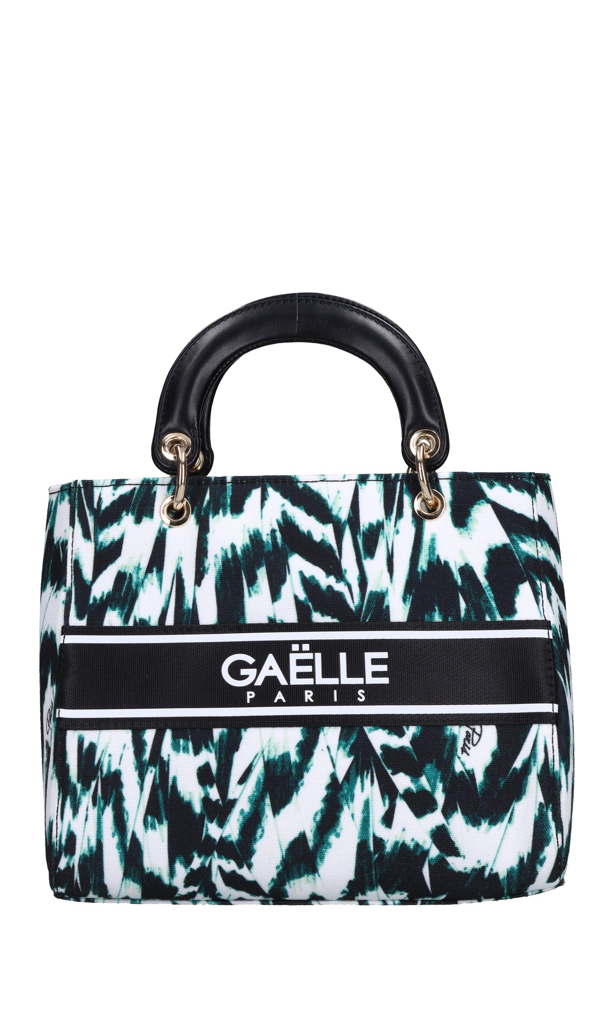 Borsa in tessuto ed ecopelle 