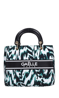 Borsa in tessuto ed ecopelle 