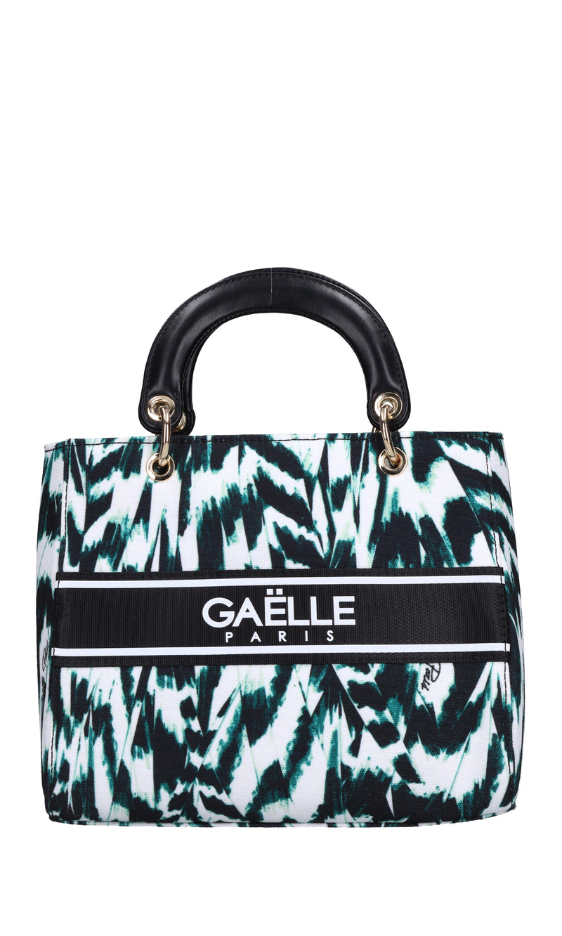 Borsa in tessuto ed ecopelle 
