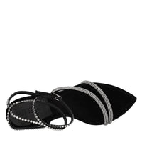Sandali in velluto e strass 