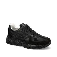 Sneakers in camoscio tessuto ed ecopelle 
