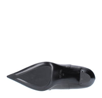 Tronchetti in pelle e borchie argento 