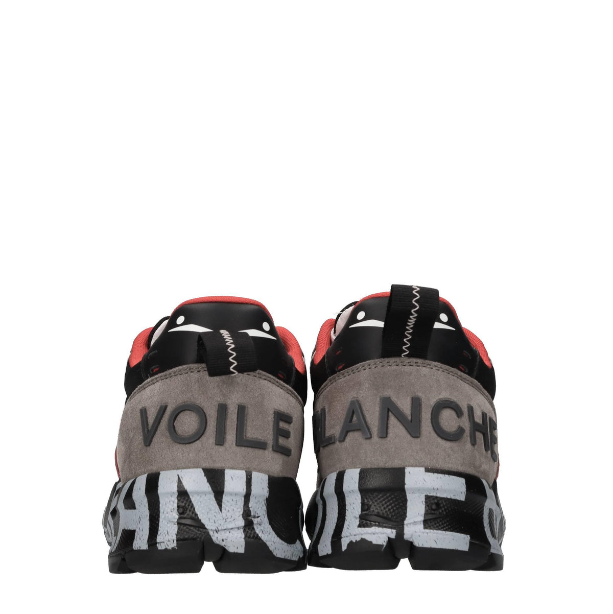 Sneakers in camoscio, pelle e tessuto 