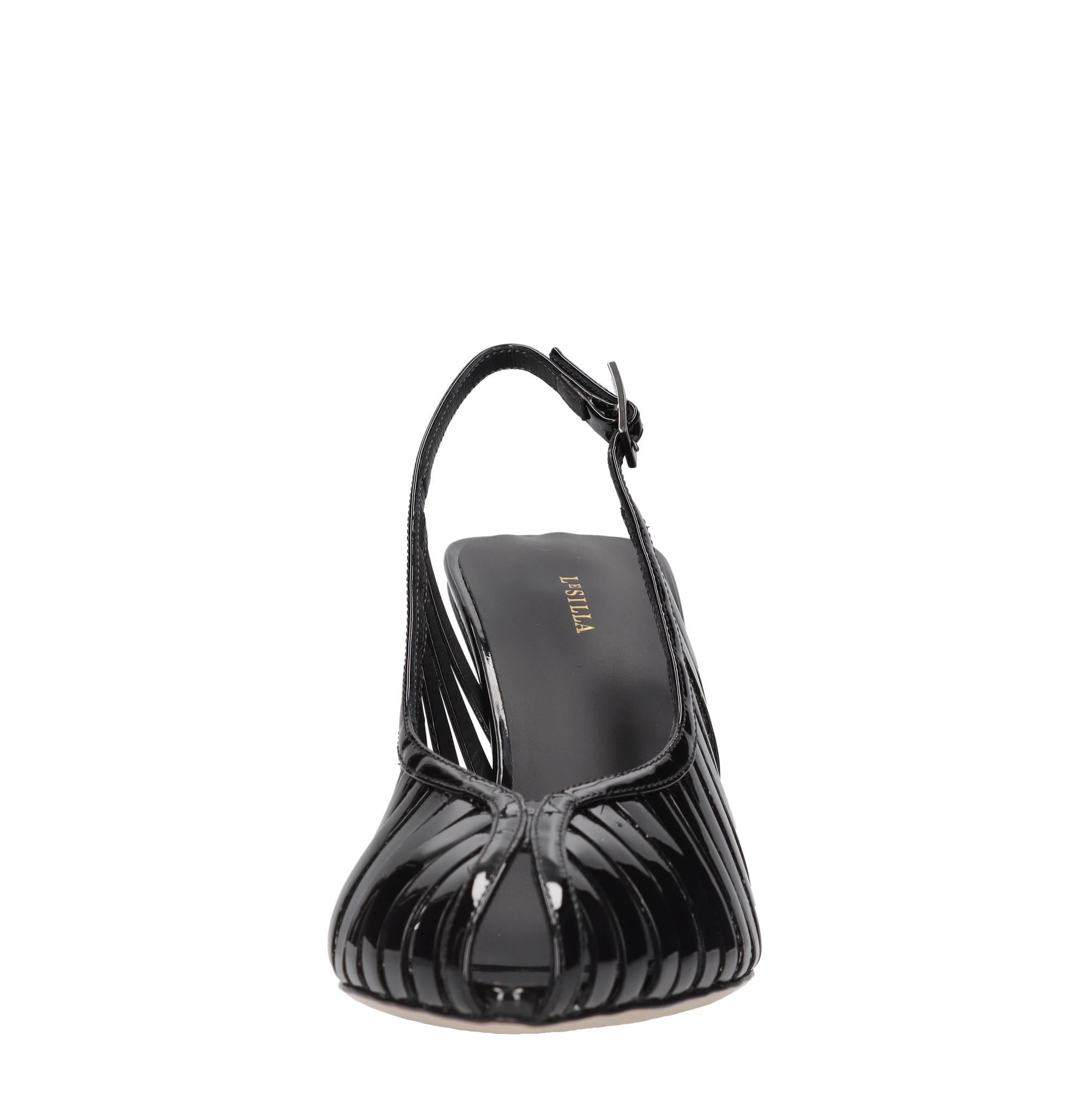 Décoletté slingback modello Cage in vernice 