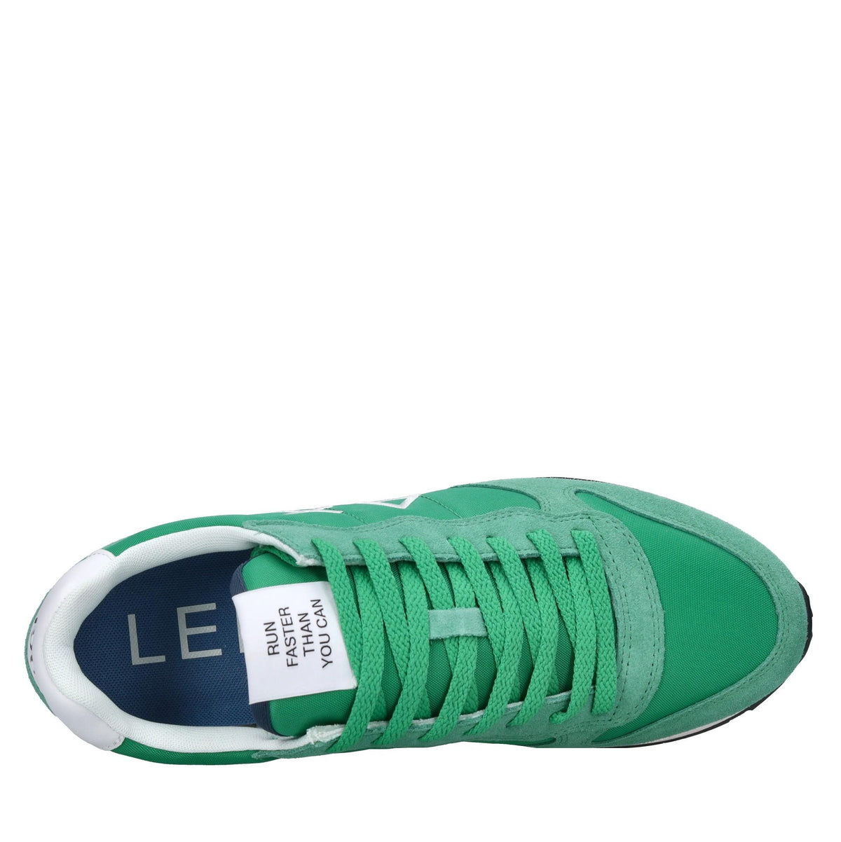 Sneakers in camoscio e tessuto 