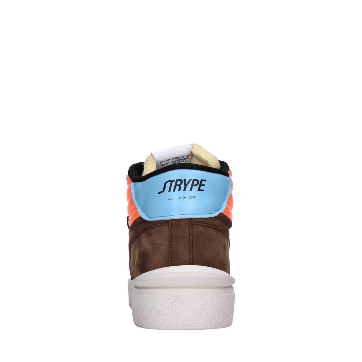 Sneakers in pelle e tessuto 