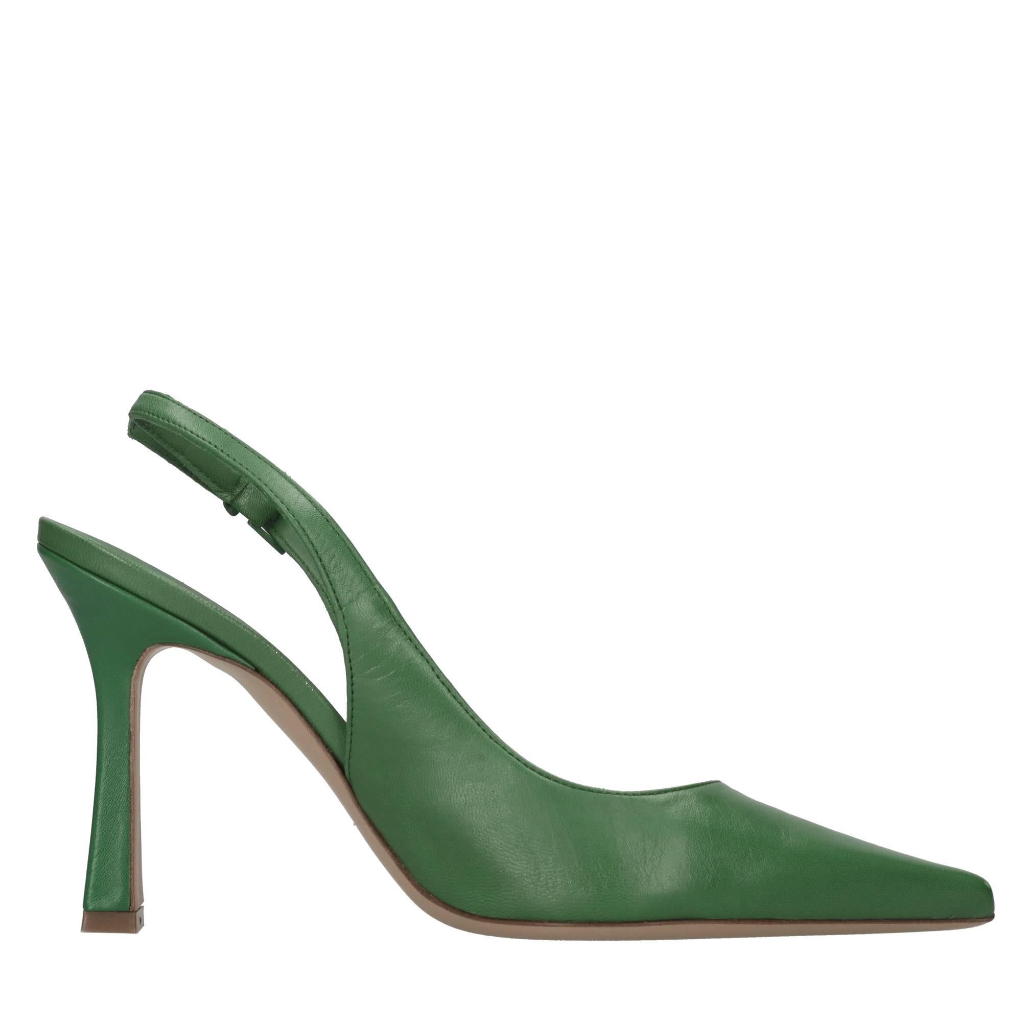 Décolléte slingback in pelle 