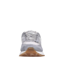 Sneakers in camoscio pelle e tessuto 