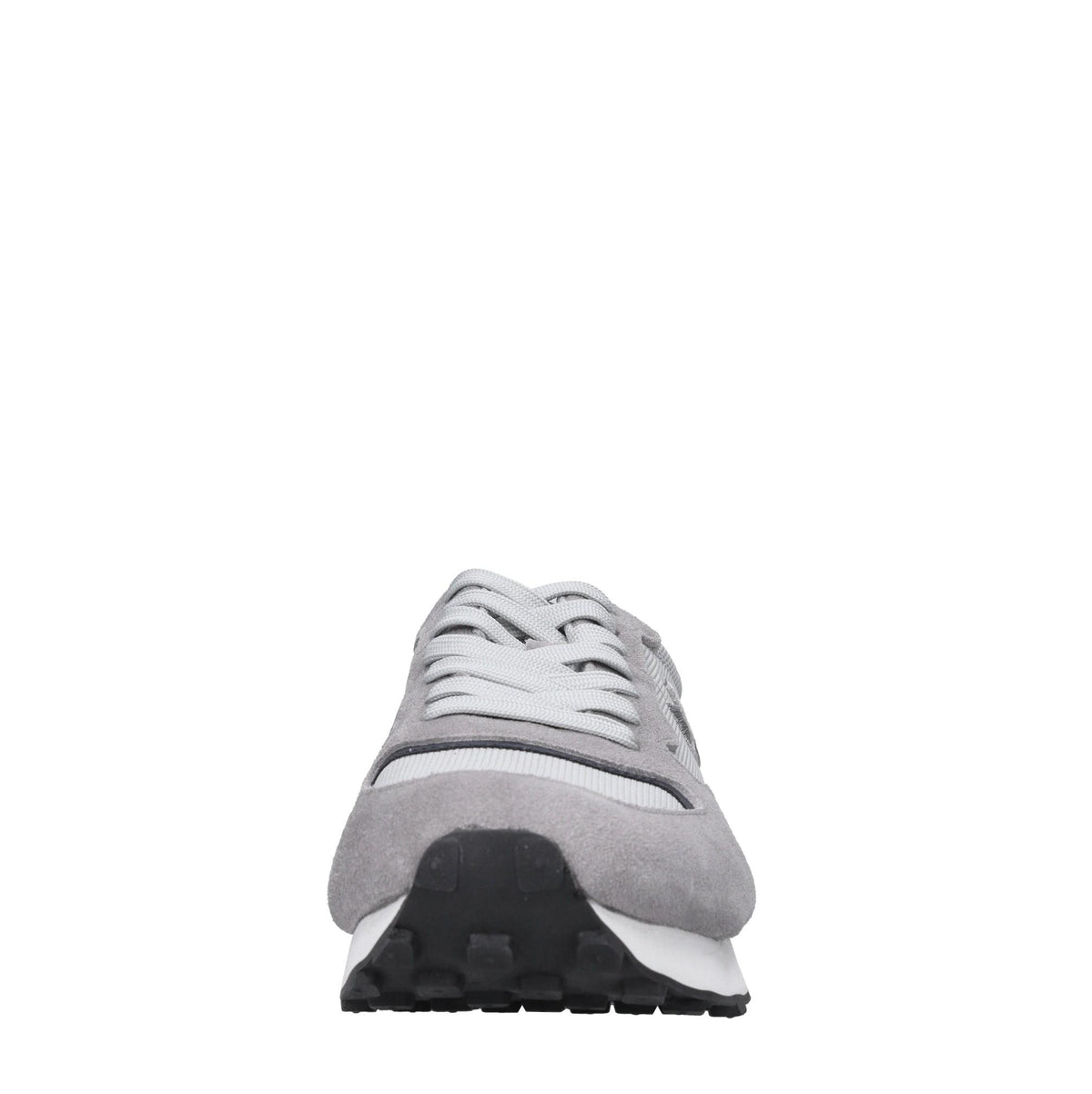 Sneakers in camoscio e tessuto 