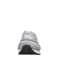 Sneakers in camoscio e tessuto 