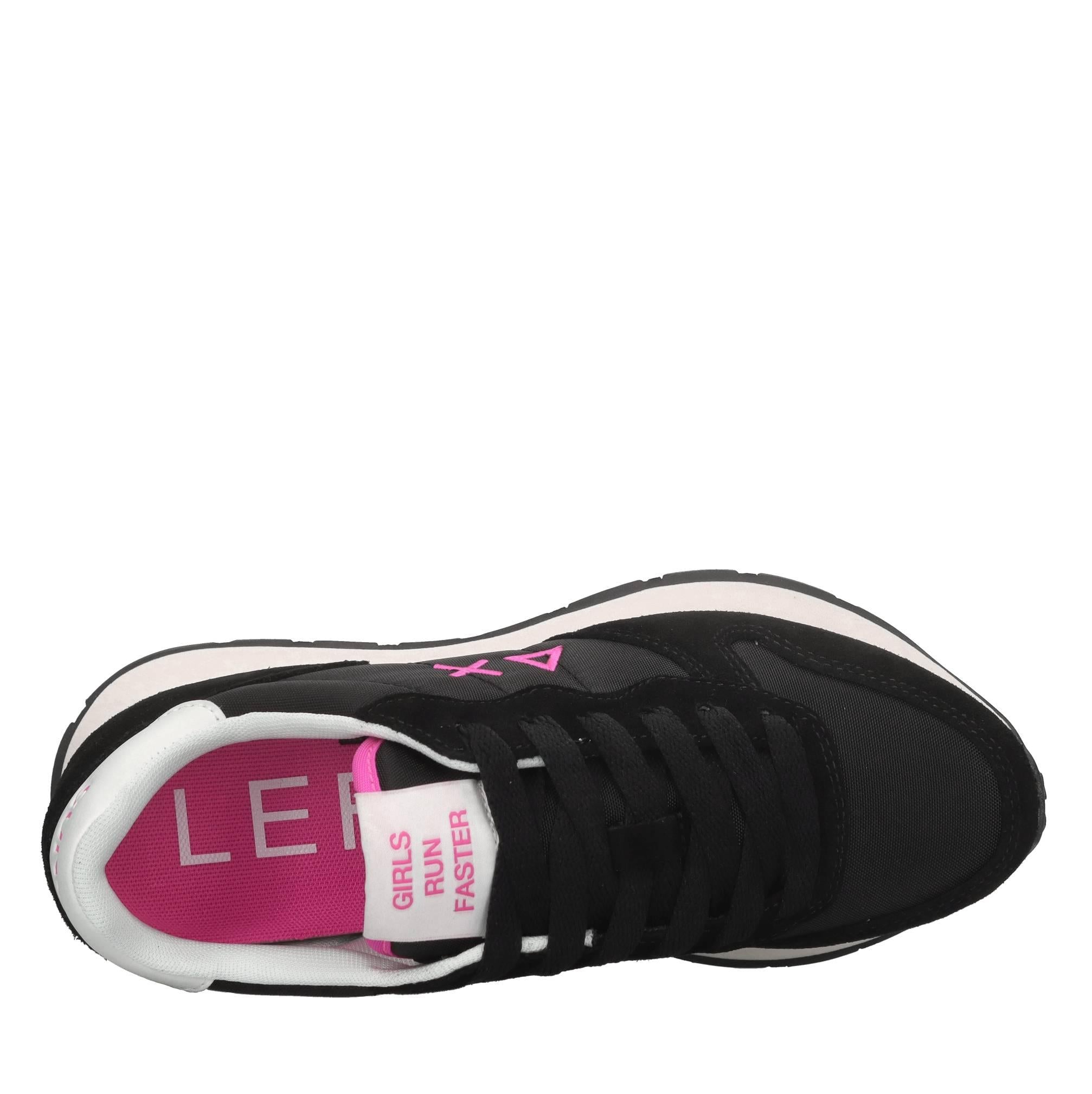 Sneakers in camoscio ecopelle e tessuto 