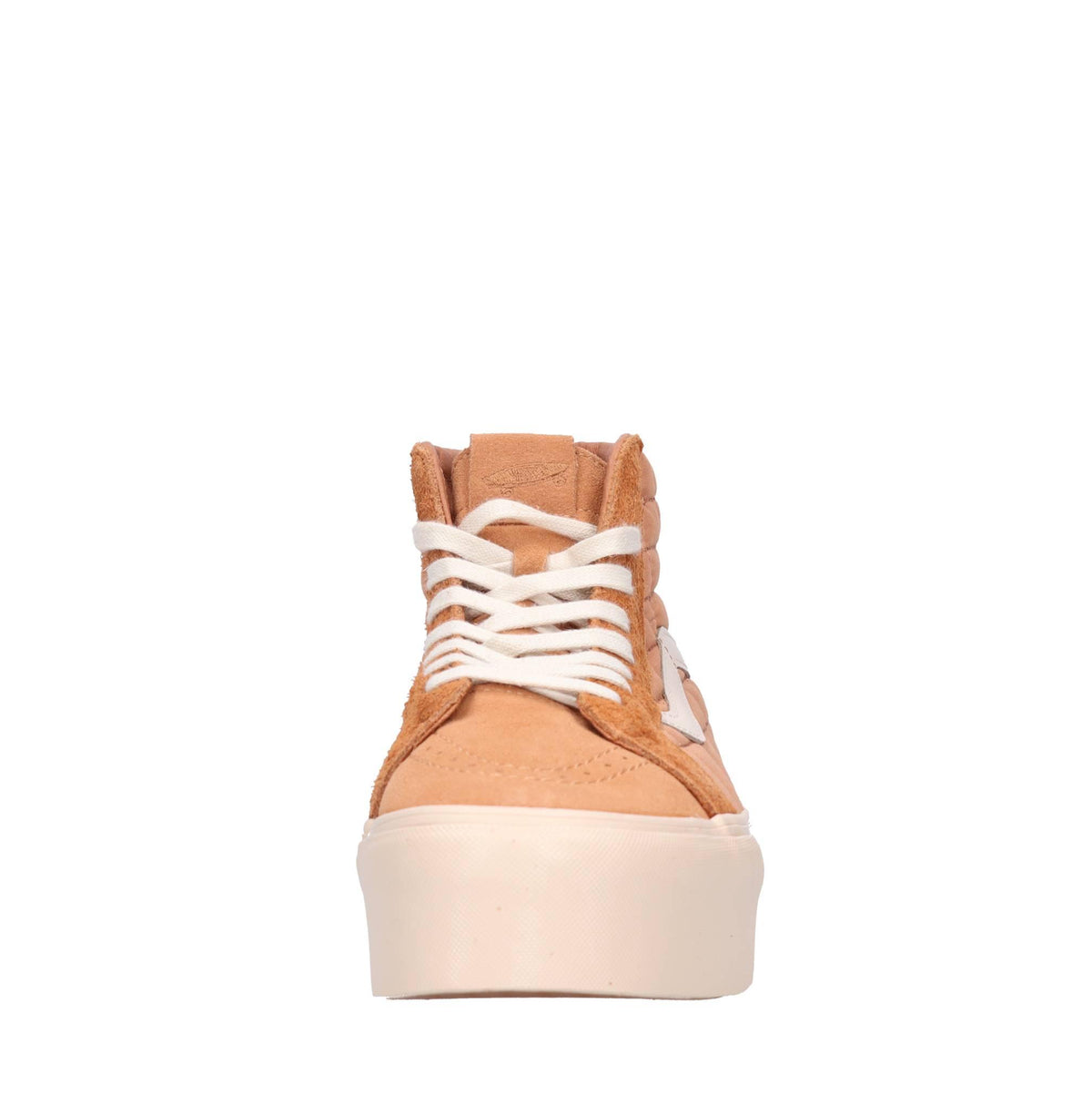 Sneakers in pelle e tessuto 