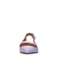 Décolleté slingback in pelle 