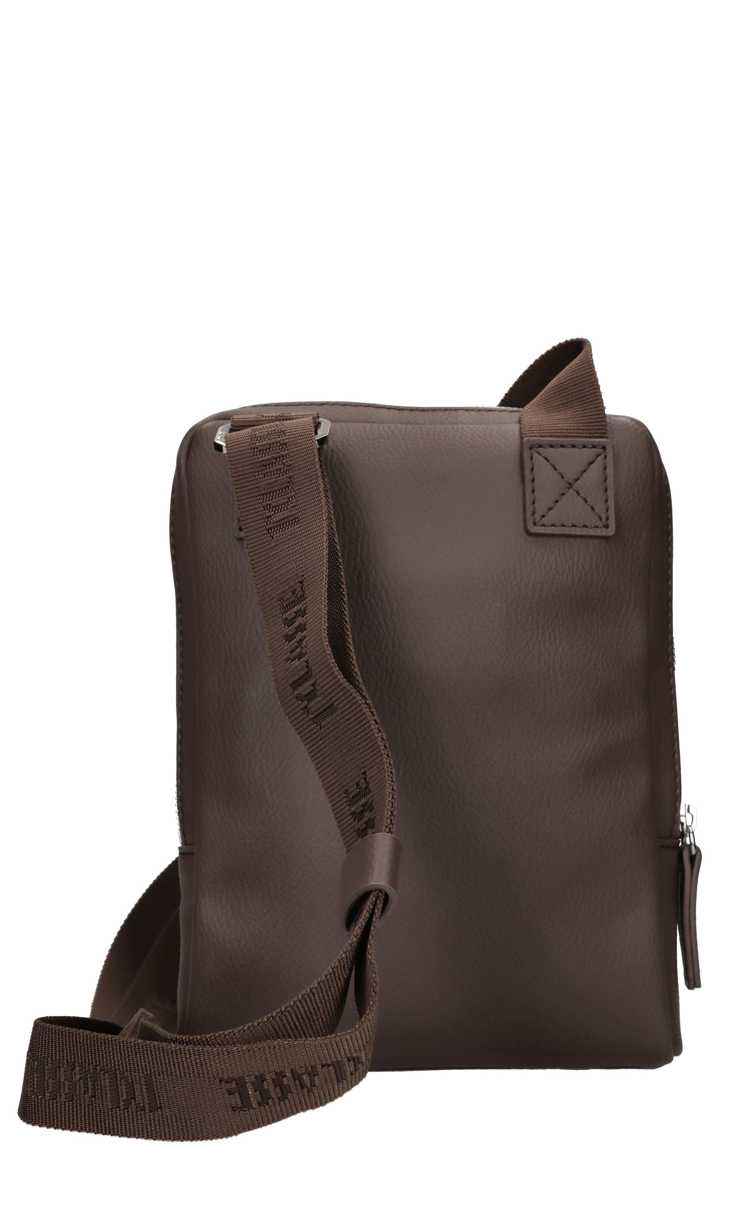 Borsa in ecopelle e tessuto 