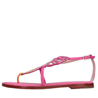 Sandali flat modello BUTTERFLY FLAT in pelle 