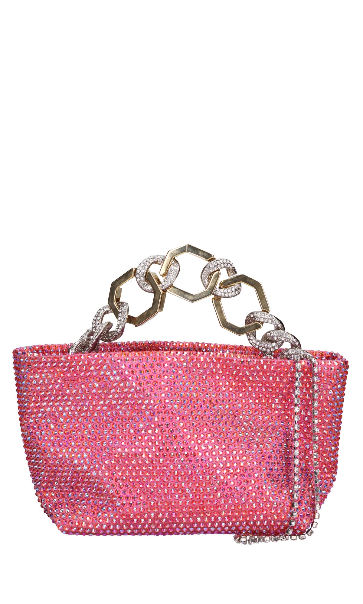 Borsa Jessye in tessuto e strass 
