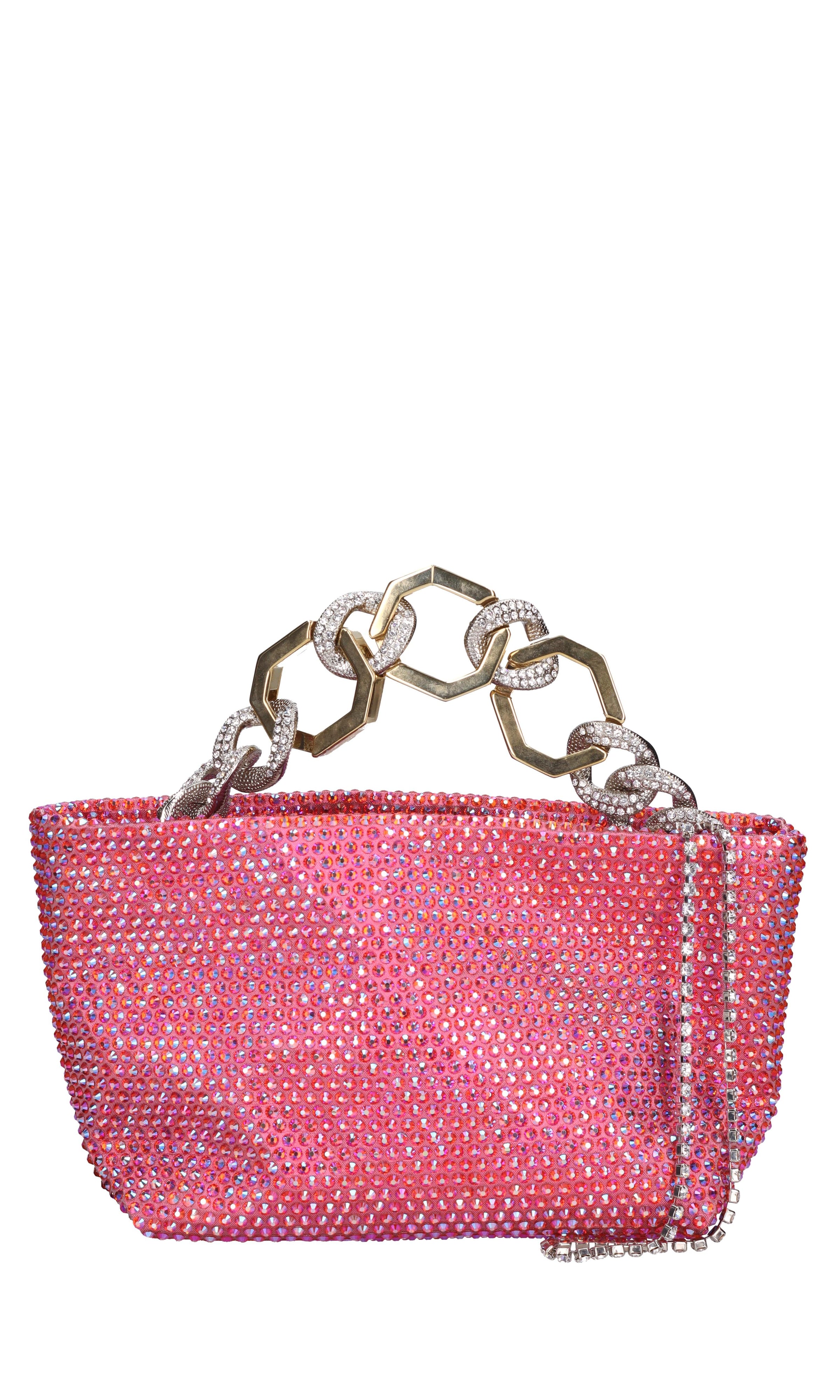 Borsa Jessye in tessuto e strass 