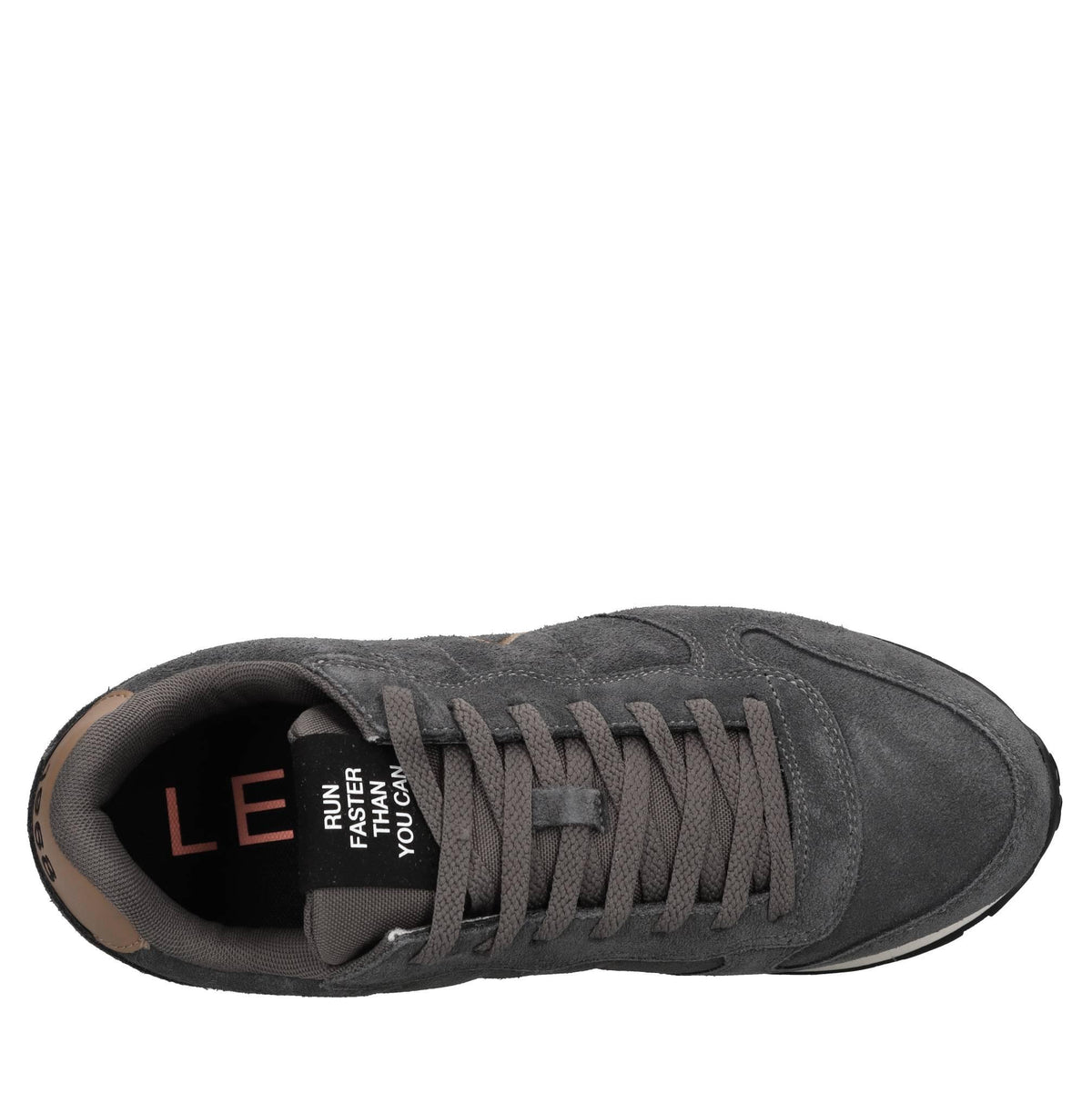Sneakers in camoscio e tessuto 