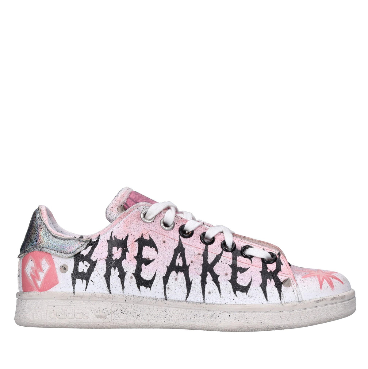 Sneakers in ecopelle e tessuto 